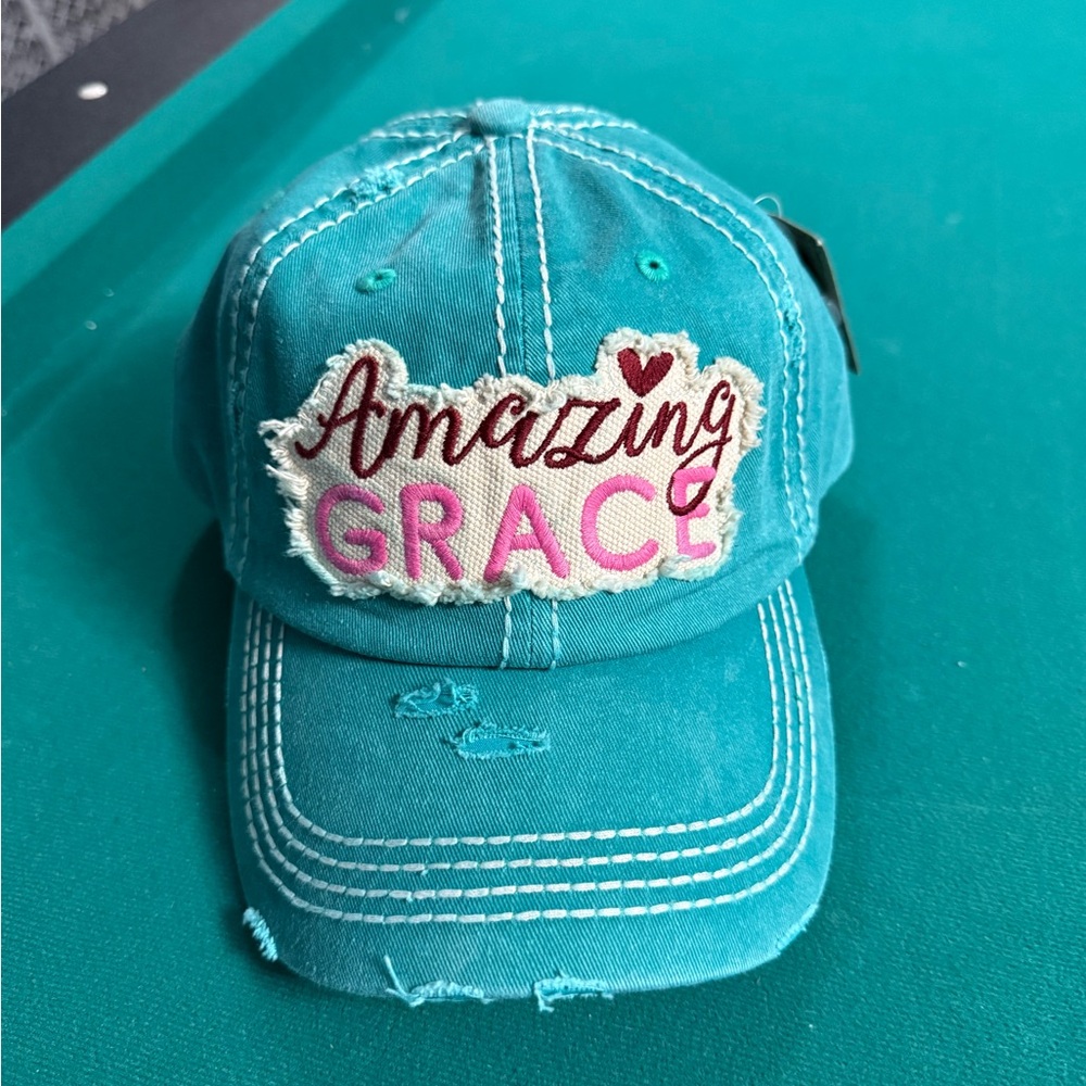 👏🏻 2/$10 Amazing Grace Cap - Teal